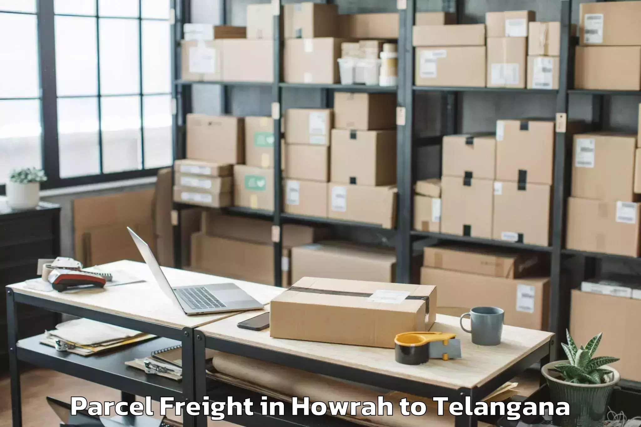 Top Howrah to Satavahana University Karimnag Parcel Freight Available